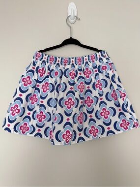 Gymboree White Skirt with Blue and Pink Floral Print